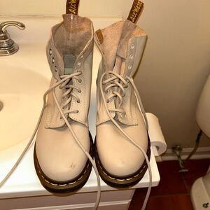 Doc Marten Cream Boots